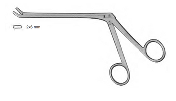 Product Spectrum Peapod Rongeur, 7" (18cm), Angled Up, 2x6mm Jaw | SAH.20-5668 Image