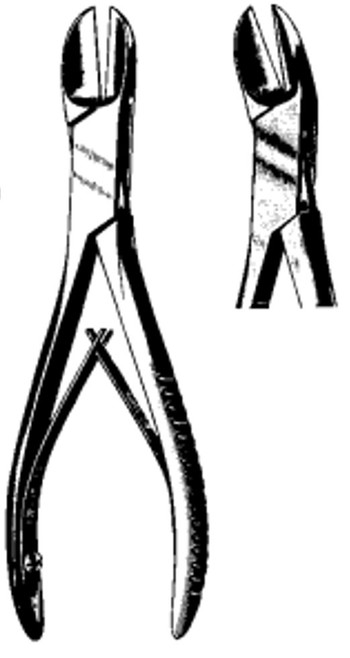 Product Spectrum Liston Bone Cutting Forcep, 8.75" (22cm), Angled, Single Action | SAH.20-56911 Image