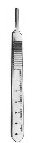 Product Spectrum Knife Handle, #3, W/ Metric Scale, 5.5" | SAH.22-238X Image