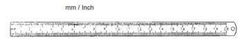 Product Spectrum Metal Ruler, 6" (15cm), mm/inch marks | SAH.23-4655 Image