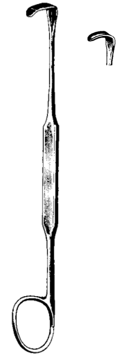 Product Spectrum Meyerding Finger Retractor, 7" (18cm), 7x4mm Tip, Blunt, Rounded | SAH.25-1044 Image