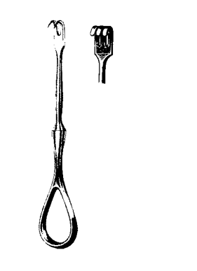 Product Spectrum Volkmann Retractor, 4.5" (11.5cm), 3 Prongs, Blunt | SAH.25-9271 Image
