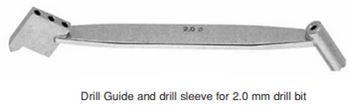 Product Spectrum Drill Guide and Drill Sleeve for 2.0mm Drill Bit, Triple Pin Holes | SAH.35-1160 Image