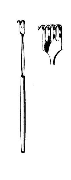 Product Spectrum Skin and Nerve Retractor (Hook), 6.25" (16cm), Sharp, 4 Prong | SAH.35-4014 Image