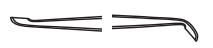 Product Spectrum House Curette, 6" (15cm), Straight, Double Ended, Angled/Straight, 2.0mm x 3.2mm | SAH.40-1702 Image