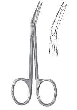 Product Spectrum Iris Scissor, 4.5" (11cm), Angled | SAH.50-2301 Image
