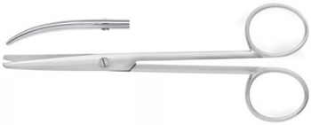 Product Spectrum Enucleation Scissor, 5" (13 cm), Medium Curved, Blunt Tips | SAH.50-2356 Image