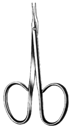 Product Spectrum Ribbon Stevens Tenotomy Scissor, 3.75" (9.5cm), Curved, Blunt | SAH.50-4571 Image