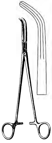 Product Spectrum Lahey Gall Duct Forcep, 9" (23cm), Strong Curve Tips, Wide Longitudinal Serrations | SAH.60-4225 Image