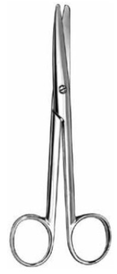 Product Vet Spectrum Mayo-Stille Scissor, 6.75" (17cm), Straight, Round Blades | SAH.700511 Image
