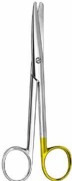 Product Vet Spectrum Mayo-Stille Scissor, 6.75" (17cm), Straight, Round Blades, Supercut | SAH.700521 Image