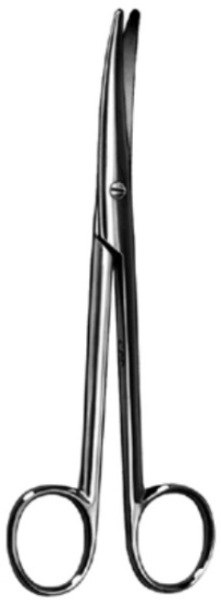 Product Vet Spectrum Mayo-Lexer Scissor, 6.25" (16cm), Curved, Round Blades | SAH.700540 Image