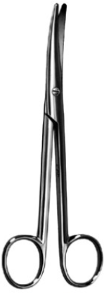 Product Vet Spectrum Mayo-Lexer Scissor, 8.25" (21cm), Curved, Round Blades | SAH.700541 Image