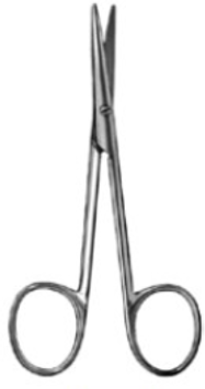 Product Vet Spectrum Baby-Lexer Scissor, 4" (10cm), Straight, Round Blades | SAH.700542 Image