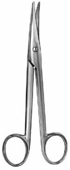Product Vet Spectrum Mayo-Noble Scissor, 6.75" (17cm), Curved, Beveled Blades | SAH.700619 Image
