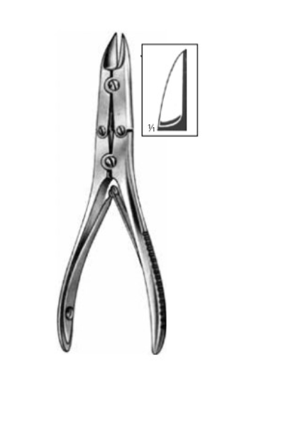 Product Vet Spectrum Liston Bone Cutting Forcep (Mini), 6" (15cm), Straight, Double Action | SAH.701700 Image