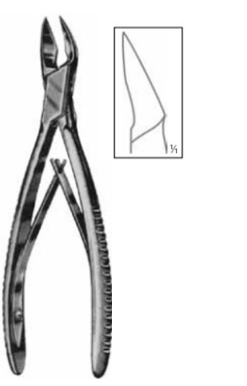 Product Vet Spectrum Cleveland Bone Cutting Forcep, 6.75" (17cm), Angled, Single Action | SAH.701704 Image