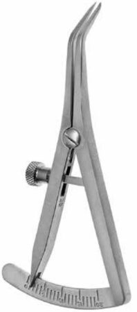 Product Vet Spectrum Castroviejo Caliper, 3.5" (9cm), 30 Degree Angled, Range: 0-40mm | SAH.707379 Image