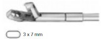 Product Vet Spectrum Interchangeable Biopsy Punch Shaft, 7.5" (19cm), Uni-Tischler, Upwards Curved, 3x7mm Oval Tip | SAH.714934 Image