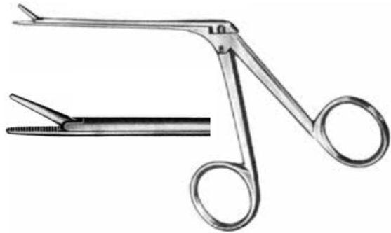 Product Vet Spectrum Hartmann Alligator Forcep, 3" (7.5cm) Working Length, Serrated Jaw, Fine Tip, (1.8x1.2x4 mm Jaw) | SAH.723105 Image