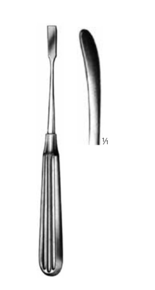 Product Vet Spectrum Adson Periosteal Elevator, 6.75" (17cm), Semi-Curved, Rounded Tip | SAH.780084 Image