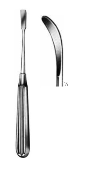 Product Vet Spectrum Adson Periosteal Elevator, 6.75" (17cm), Curved, Rounded Tip | SAH.780085 Image