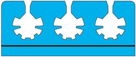 Product Vet Spectrum EverGreen 3 Instrument Fixation Rail (3-15mm Diameter), Silicone, Nut and Screw (72mm long) | SAH.EGR-131 Image