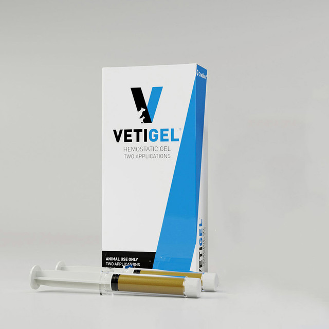 Product VETIGEL Hemostatic Gel: Two (2) Sterile Individually Pouched 5mL Syringes | VET-02 Image