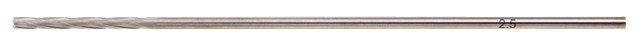 Product VOI 2.5mm Cannulated Jacobs Drill Bit, 130mm - (31.0mm Flute L.) | 2.5 JAC 130 CAN Image