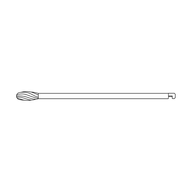 Product VOI 4.0mm Signature SS-Oval Cutting Bur w/J-Notch-10 Flutes | O4070N Image