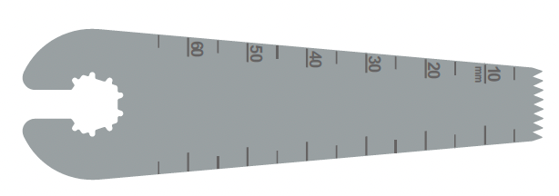 Product DeSoutter Stericut Sagittal Blade - Standard - 12mm x 65mm x 1.2mm | S82-103 Image