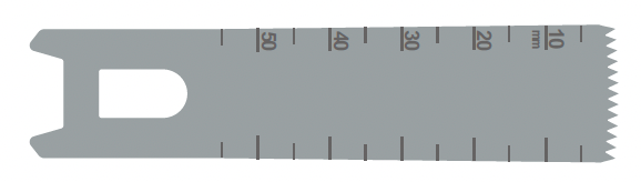 Product DeSoutter Stericut Sagittal Blade - Standard - 19mm x 55mm x 0.70mm | S89-1351 Image