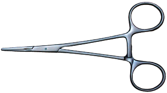 Product Spectrum Ligament Cartilage Clamp, 5.5" (14cm), Straight, Serrated, Narrow Jaw | SAH.13-2168 Image