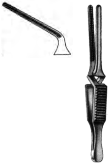 Product Spectrum Debakey-Diethrich Bulldog Clamp, 2" (50mm), Angled, Atraumatic Jaws, 20mm Jaw Length, Cross Loaded | SAH.13-3124 Image
