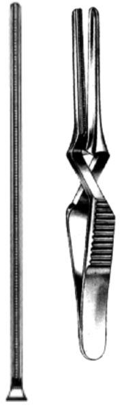 Product Spectrum Debakey Bulldog Clamp, 4.75" (12cm), Straight, Atraumatic Jaws, Cross Loaded | SAH.13-3127 Image