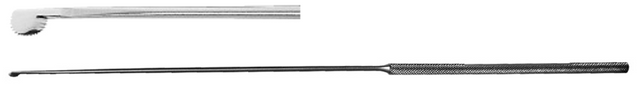 Product Spectrum Arthroscopy Rosette Knife, Long, 8.6", Straight, 4.0 mm Diameter Knurled Handle, Toothed Edge | SAH.20-0818 Image