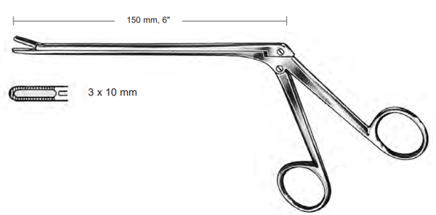 Product Spectrum Schlesinger Rongeur, 6" (15cm), Straight, 3x10mm Jaw | SAH.20-5639 Image