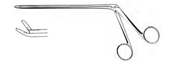 Product Spectrum Spurling Rongeur, 4.75" (12cm), Angled Up, 4x10 mm Jaw | SAH.20-5642 Image