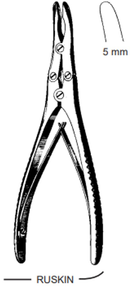 Product Spectrum Ruskin Bone Rongeur, 7" (18cm), Straight, Double Action, 5mm Jaw | SAH.20-6821 Image