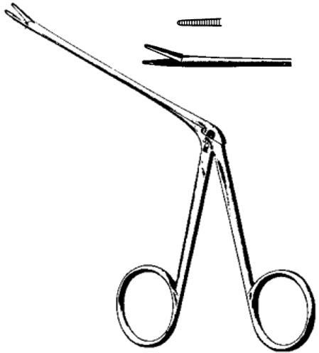 Product Spectrum Hartmann-Wullstein Alligator Forcep, 3.5" (8.5cm) Working Length, Narrow Serrated Jaw | SAH.23-3200 Image