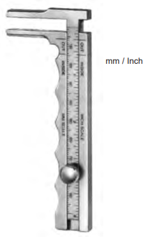 Product Spectrum Townley Caliper, 4.5" (11.5cm), mm/inch marks | SAH.23-4653 Image