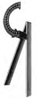 Product Spectrum Moeltgen Goniometer, 9.5" (24cm), Range: 0-240mm, 0-180 degrees | SAH.23-4661 Image
