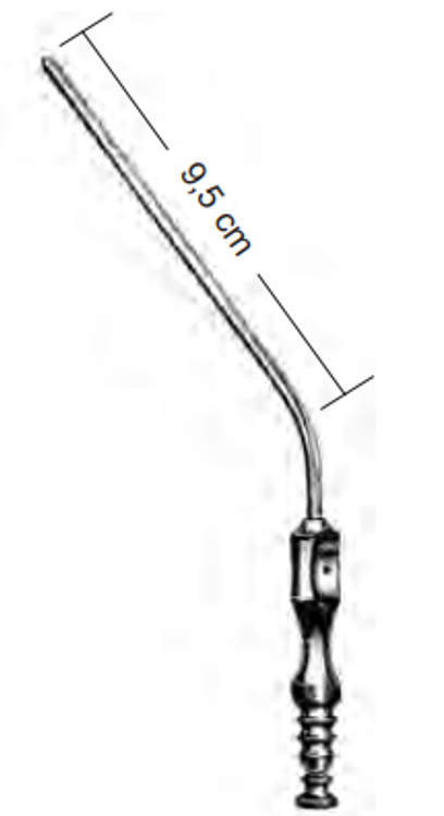 Product Spectrum Frazier Suction Tube, 3.75" (9.5cm) Working Length, 30 Deg. Angled, Stylette, 10 Fr. | SAH.23-9811 Image