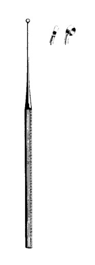Product Spectrum Buck Ear Curette, 5.75" (14.5cm), Angled, Sharp, Size 3 (3.4mm) | SAH.25-708 Image