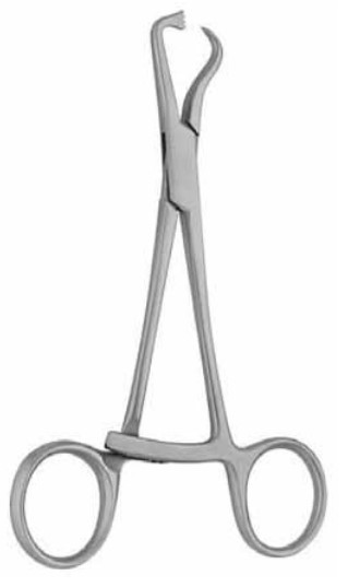 Product Spectrum Bone Holding Forcep, 5.25" (13.5cm)  Ratchet, 1 Pointed / 1 Flat Tip | SAH.35-1150 Image