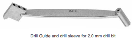 Product Spectrum Drill Guide and Drill Sleeve for 2.0mm Drill Bit, Triple Pin Holes | SAH.35-1160 Image