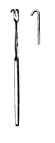 Product Spectrum Skin and Nerve Retractor (Hook), 6.25" (16cm), Blunt, 1 Prong | SAH.35-4040 Image