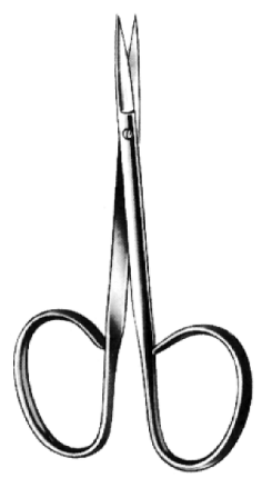 Product Spectrum Ribbon Iris Scissor, 4" (10cm), Curved | SAH.50-2302 Image