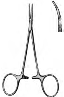 Product Spectrum Halsted Mosquito Forcep, 5" (12.5cm), Curved, Micro Tips | SAH.60-1816 Image