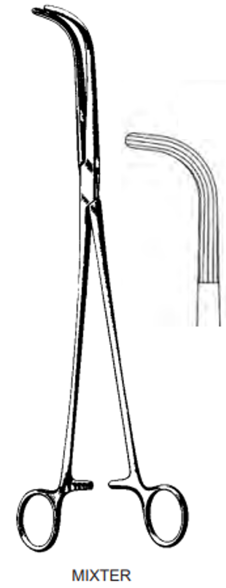 Product Spectrum Mixter Forcep, 8.75", Soft Curve, Longitudinal Serrations | SAH.60-8251 Image
